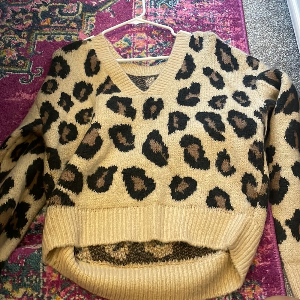 super soft cheetah print sweater!
